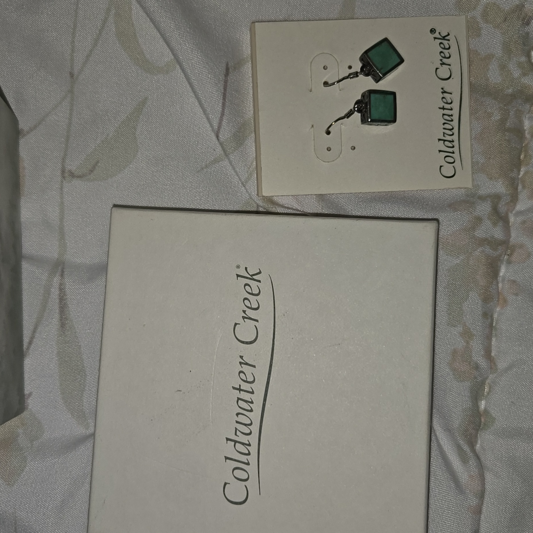 Vintage Coldwater Creek Sterling Silver And Turquoise Earrings 20$